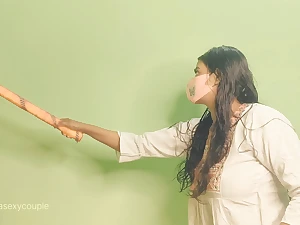 My super-fucking-hot wifey ravages my humungous-nippled yam-sized-dicked mate in a homemade fucky-fucky gauze