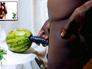Pointed pussy measure adjacent to sweet watermelons: A solo teen's wet pussy pound and deployment adjacent to a female friend.